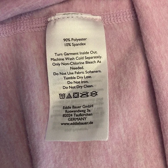 Eddie Bauer Soft Pink Long Sleeve Top Size XL. - Picture 4 of 6